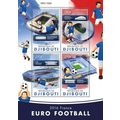 DJIBOUTI 2016 SHEET MNH FRANCE EUROCUP FOOTBALL...
