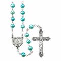 Rosary,Genuine Blue Fresh Water Pearl Rosary wi...