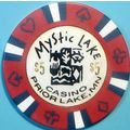 Mystic Lake. $5 Casino Chip Prior Lake, MN. W99