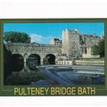 Pulteney Bridge Bath Somerset Postcard posted VGC