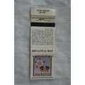 old Matchbook Cover - Pub Signs - Rose & Crown