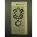 1950 Bergere Bracelet Advertisement - Bergere the look of real jewelry