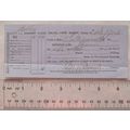 1866 receipt land tax Tittesworth, Staffordshir...