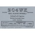 ARF Akrotiri British Soverign Base Cyprus QSL R...