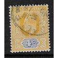 CEYLON 1904-5 EDVII 4c WMK MULTI-CROWN CA USED ...