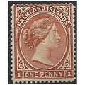 Falkland Islands 1891 SG18 1d Orange Red-Brown ...
