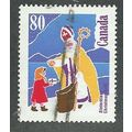 CAN 1991 80c 'CHRISTMAS ' FINE USED (EBID38-889)