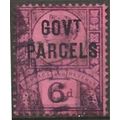 1887 O66 6d Purple/Rose Govt Parcel Official Go...