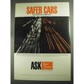 1968 Allied Chemical Ad - Safer Cars