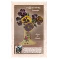 A BIRTHDAY MESSAGE .used vintage postcard by Ro...