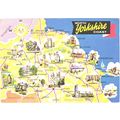 United Kingdom; land map; North Yorkshire coast