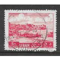 LEBANON 1961 5p RED TYPE WATERFRONT SG 713 FINE...