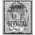 QV 1896 - 1901 2½d Purple-Blue SGO44 Army Offic...