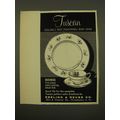 1961 Tuscan Duchess China Ad - Tuscan England's...