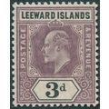 Leeward Islands 1902 3d. dull purple & black SG...