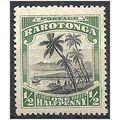 Cook Islands 1920 SG70 1/2d Black & Green Mount...