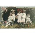 Antique GB Birthday Card 1908 - Many Happy Returns