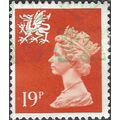 WALES, Queen Elizabeth II Machin, flame 1988, 19p, #3