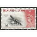 Falkland Islands 1960 SG194 1d Black & Scarlet ...