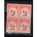 J88 1/2c Postage Due Fine MNH Blk/4 O7042