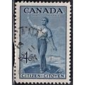 CANADA, 1947 4c Citizen, SG 409 (Scott #275), used