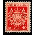 San Marino 1945 Coat of Arms 40c MNG Stamp Libe...