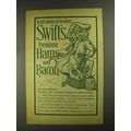 1903 Swift's Premium Hams and Bacon Ad - All We...