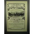 1908 Fort William Henry Hotel Ad - Gateway of A...