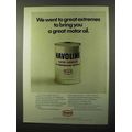 1971 Texaco Havoline Motor Oil Ad - Great Extremes