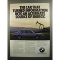 1984 BMW 528e Ad - Alternate Source of Energy
