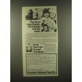 1985 Christian Children's Fund Ad - Faces May Change