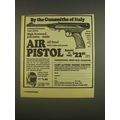 1985 Deer Creek Products Air Pistol Ad - By the gunsmiths of Italy