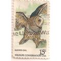 USA, BIRD, Barred Owl, white 1978, 15 c