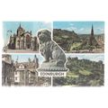 EDINBURGH, Scotland used vintage postcard multi...
