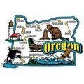 Oregon Jumbo State Map Fridge Magnet