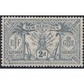 New Hebrides 1911 - sg20 - 2d grey - VLMM, brow...