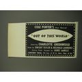 1951 Out of this World Play Ad - Cole Porter's New Musical Out of this world
