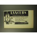 1959 Lancers Vin Rose Wine Ad - An unusual dinner wine