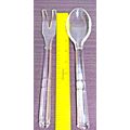 Clear Depression Glass Salad Fork & Spoon Set 1...