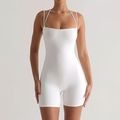 Casual Fashion Sleeveless Solid Unitards Playsu...