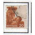 1979 INDIA MOTHER & BABY 20P INDIAN RED F/U SG924A
