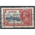 Bermuda 1935 SG94 1d Deep Blue & Scarlet Silver...