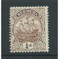bermuda geor v stamps hm sg44a pale brown