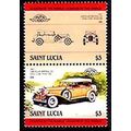 St. Lucia 1984 Cars $3.00 Se-tenant Pair of MNH...