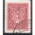 Vatican City 1940 - SG80 - 5c red - Arms Of Pop...