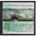 CKI 2009 55c 'ENGLISH EAST INDIAMAN' FINE USED ...
