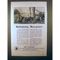 1923 AT&T Telephone Ad - Multiplying Man-Power!