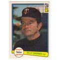 1982 Donruss baseball card 591 Billy Gardner