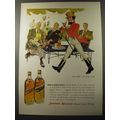 1953 Johnnie Walker Scotch Advertisement - Born 1820.. still going strong