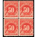 J86, Mint NH 50¢ - Postage Due Block of Four SC...
